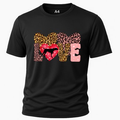 German Shorthaired Pointer ValentineS Day Pointer Love Performance Shirt