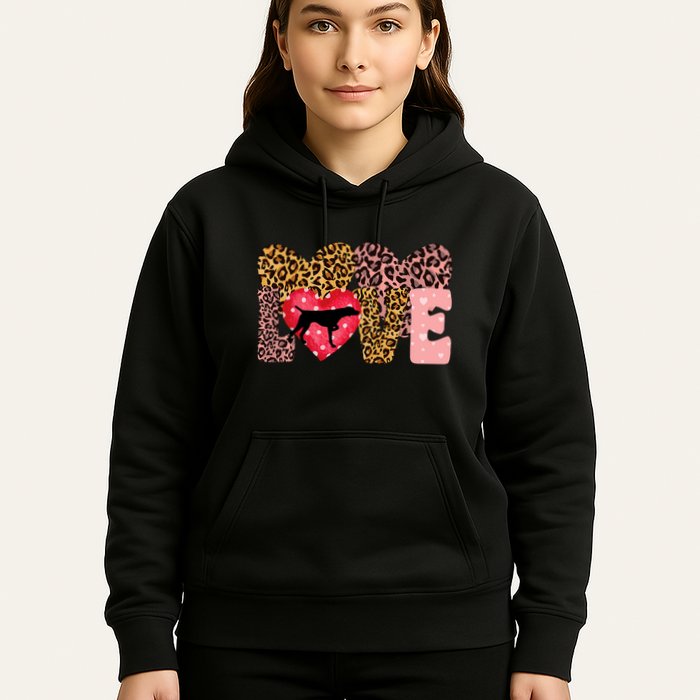 German Shorthaired Pointer ValentineS Day Pointer Love Hoodie