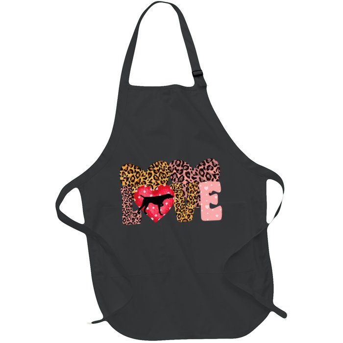 German Shorthaired Pointer ValentineS Day Pointer Love Apron