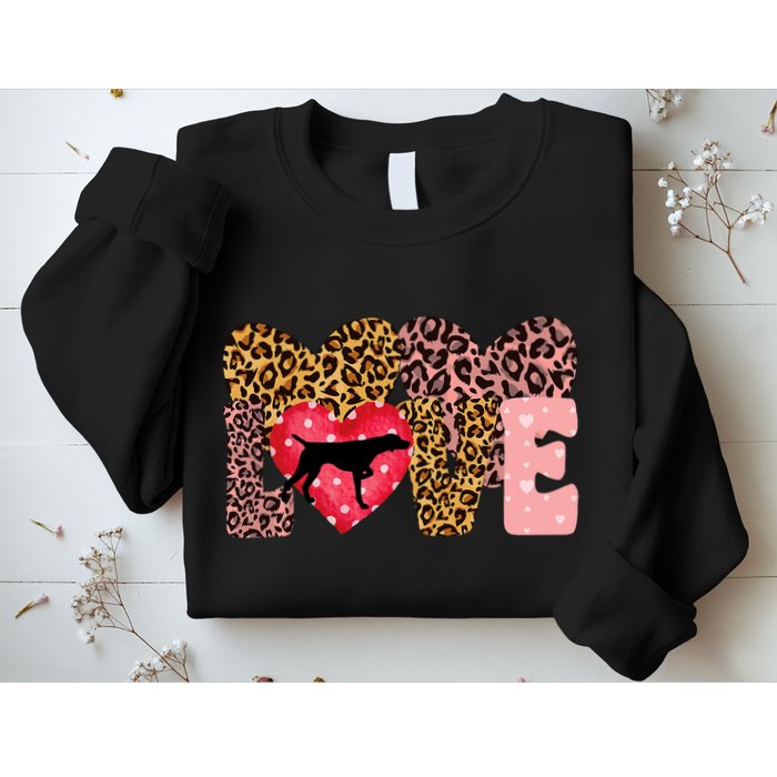 German Shorthaired Pointer ValentineS Day Pointer Love Sweatshirt