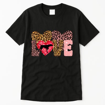 German Shorthaired Pointer ValentineS Day Pointer Love Tall T-Shirt
