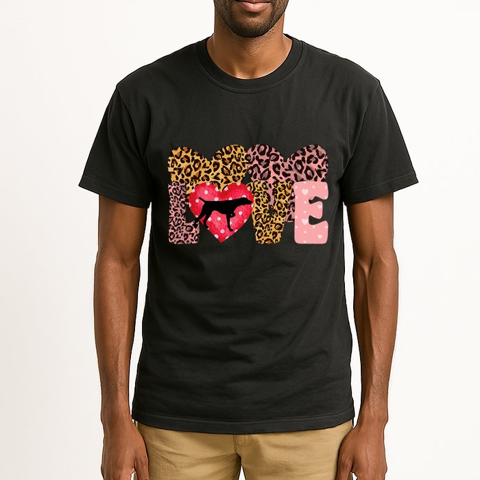 German Shorthaired Pointer ValentineS Day Pointer Love Tall T-Shirt