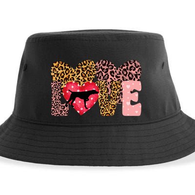 German Shorthaired Pointer ValentineS Day Pointer Love Sustainable Bucket Hat