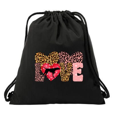 German Shorthaired Pointer ValentineS Day Pointer Love Drawstring Bag