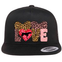 German Shorthaired Pointer ValentineS Day Pointer Love Flatbill Hat