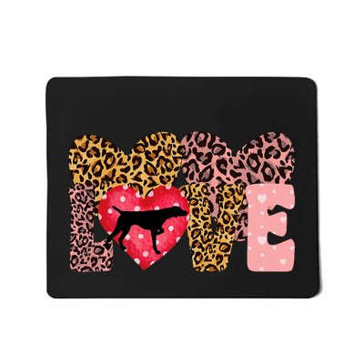 German Shorthaired Pointer ValentineS Day Pointer Love Mousepad
