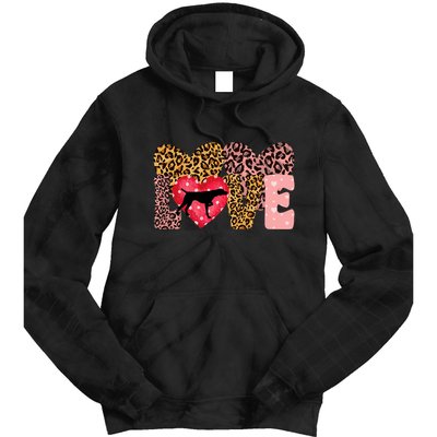 German Shorthaired Pointer ValentineS Day Pointer Love Tie Dye Hoodie
