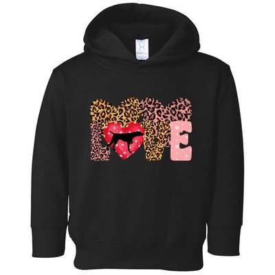 German Shorthaired Pointer ValentineS Day Pointer Love Toddler Hoodie