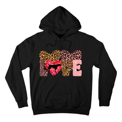 German Shorthaired Pointer ValentineS Day Pointer Love Tall Hoodie