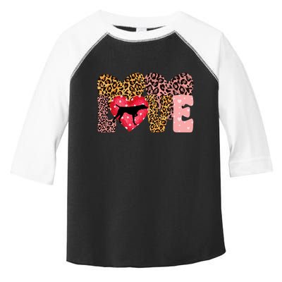German Shorthaired Pointer ValentineS Day Pointer Love Toddler Fine Jersey T-Shirt