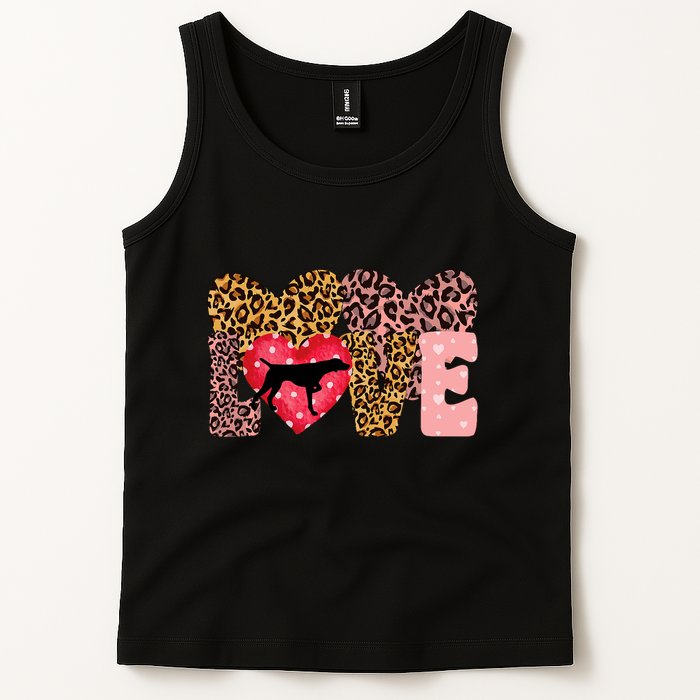 German Shorthaired Pointer ValentineS Day Pointer Love Tank Top