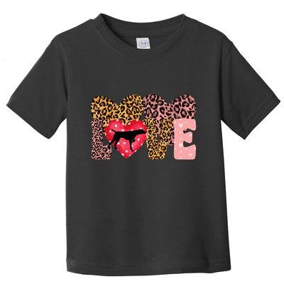 German Shorthaired Pointer ValentineS Day Pointer Love Toddler T-Shirt