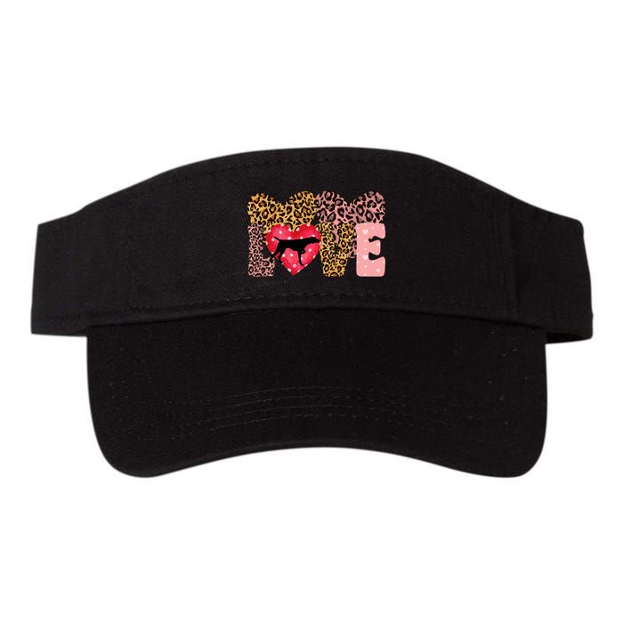German Shorthaired Pointer ValentineS Day Pointer Love Visor