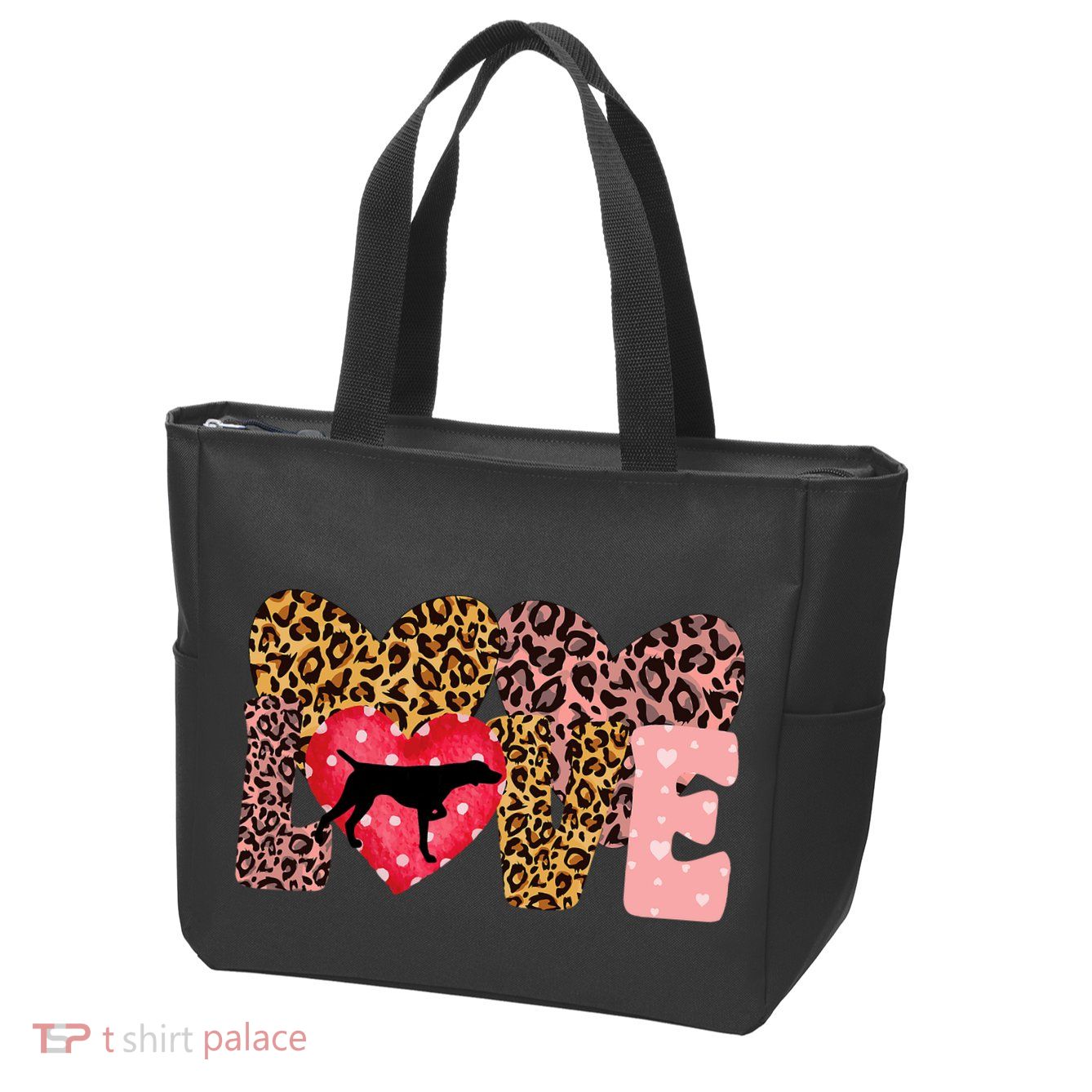 German Shorthaired Pointer ValentineS Day Pointer Love Zip Tote Bag