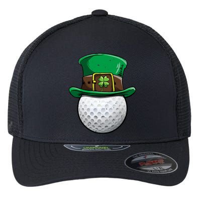 Golf St Patricks Day Men Women Ball Leprechaun Sports Gifts Flexfit Unipanel Trucker Cap