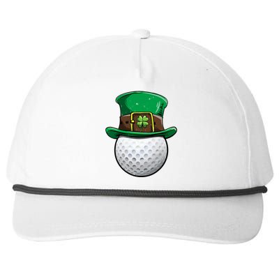 Golf St Patricks Day Men Women Ball Leprechaun Sports Gifts Snapback Five-Panel Rope Hat