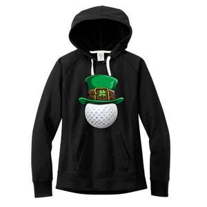 Golf St Patricks Day Men Women Ball Leprechaun Sports Gifts Women's Fleece Hoodie