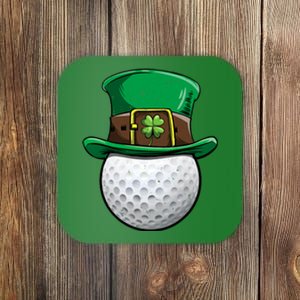 Golf St Patricks Day Men Women Ball Leprechaun Sports Gifts Coaster