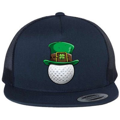 Golf St Patricks Day Men Women Ball Leprechaun Sports Gifts Flat Bill Trucker Hat