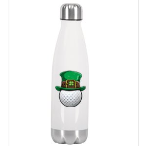 Golf St Patricks Day Men Women Ball Leprechaun Sports Gifts Stainless Steel Insulated Water Bottle