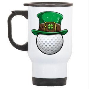 Golf St Patricks Day Men Women Ball Leprechaun Sports Gifts Stainless Steel Travel Mug