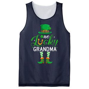 Grandma St PatrickS Day Matching Family One Lucky Grandma Mesh Reversible Basketball Jersey Tank