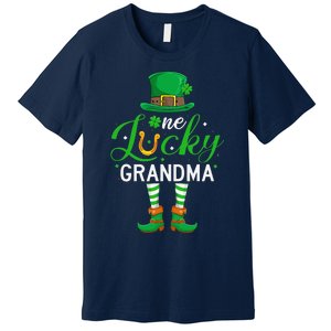 Grandma St PatrickS Day Matching Family One Lucky Grandma Premium T-Shirt