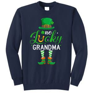 Grandma St PatrickS Day Matching Family One Lucky Grandma Tall Sweatshirt