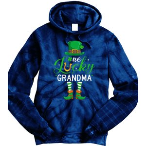 Grandma St PatrickS Day Matching Family One Lucky Grandma Tie Dye Hoodie