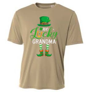 Grandma St PatrickS Day Matching Family One Lucky Grandma Cooling Performance Crew T-Shirt