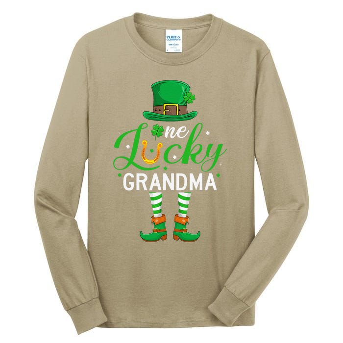 Grandma St PatrickS Day Matching Family One Lucky Grandma Tall Long Sleeve T-Shirt