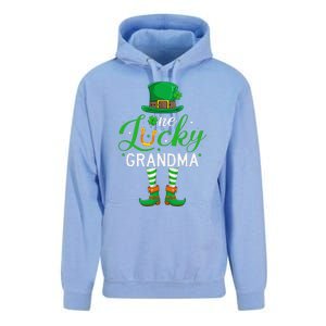 Grandma St PatrickS Day Matching Family One Lucky Grandma Unisex Surf Hoodie