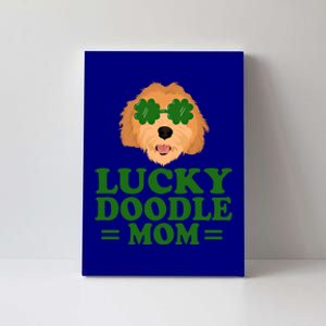 Goldendoodle St Patrick's Day Lucky Doodle Mom Funny Gift Cute Gift Canvas