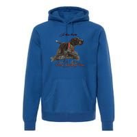 Ger Shorthaired Pointer Cool Gift A Born Hunter! Gift Premium Hoodie