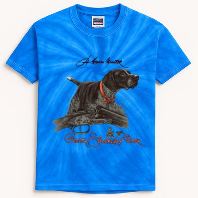 Ger Shorthaired Pointer Cool Gift A Born Hunter! Gift Kids Tie-Dye T-Shirt