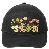 Groovy Speech-Language Pathology Assistant 7-Panel Snapback Hat