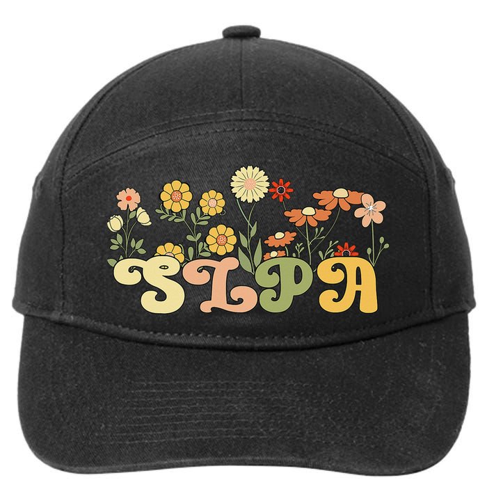 Groovy Speech-Language Pathology Assistant 7-Panel Snapback Hat