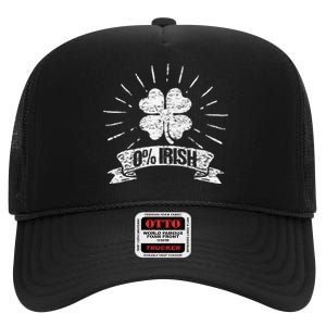 Green Saint Patrick's Day Lucky Irish Ireland St Patty Party High Crown Mesh Back Trucker Hat