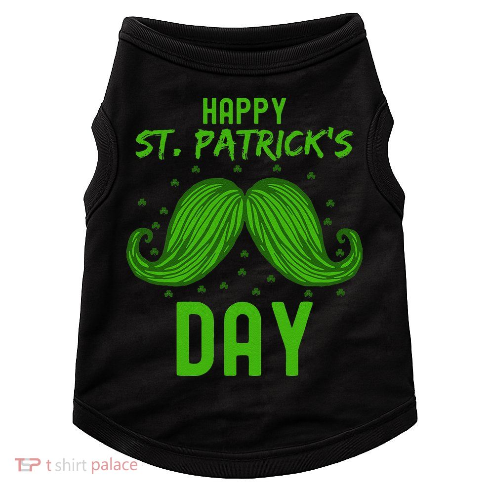 Green St Patricks Day Beard St. Patrick Doggie Tank