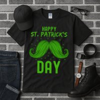 Green St Patricks Day Beard St. Patrick Tall T-Shirt