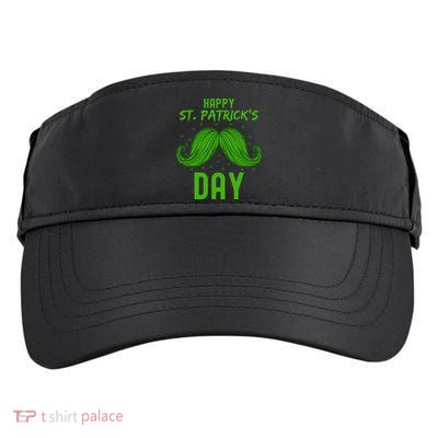 Green St Patricks Day Beard St. Patrick Adult Drive Performance Visor