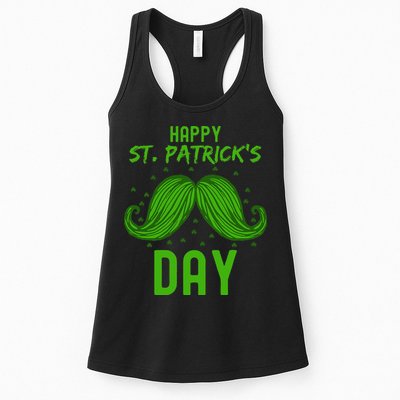 Green St Patricks Day Beard St. Patrick Womens Tank Top