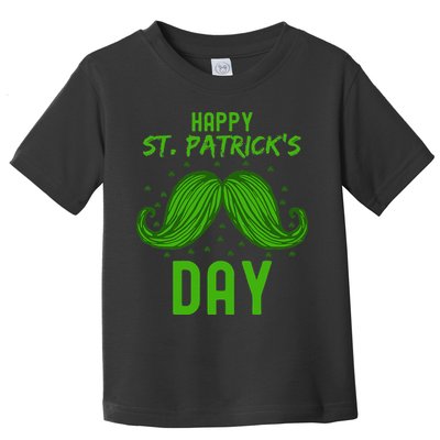 Green St Patricks Day Beard St. Patrick Toddler T-Shirt