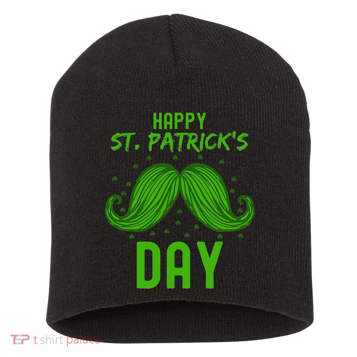 Green St Patricks Day Beard St. Patrick Short Acrylic Beanie