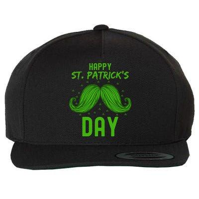 Green St Patricks Day Beard St. Patrick Wool Snapback Cap