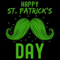 Green St Patricks Day Beard St. Patrick Wool Snapback Cap
