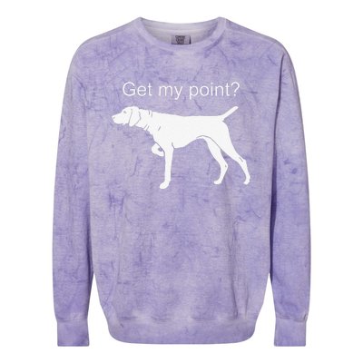 German Shorthaired Pointer Funny Dog Lover Colorblast Crewneck Sweatshirt