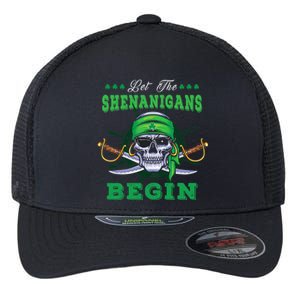 Gasparilla St. Patrick's Pirate Let The Shenanigans Begin Flexfit Unipanel Trucker Cap