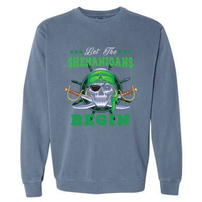 Gasparilla St. Patrick's Pirate Let The Shenanigans Begin Garment-Dyed Sweatshirt