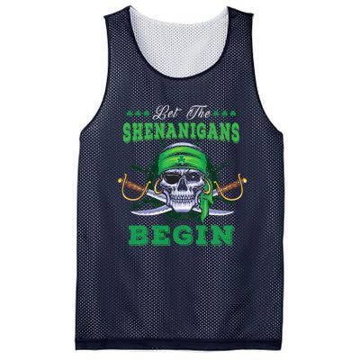 Gasparilla St. Patrick's Pirate Let The Shenanigans Begin Mesh Reversible Basketball Jersey Tank